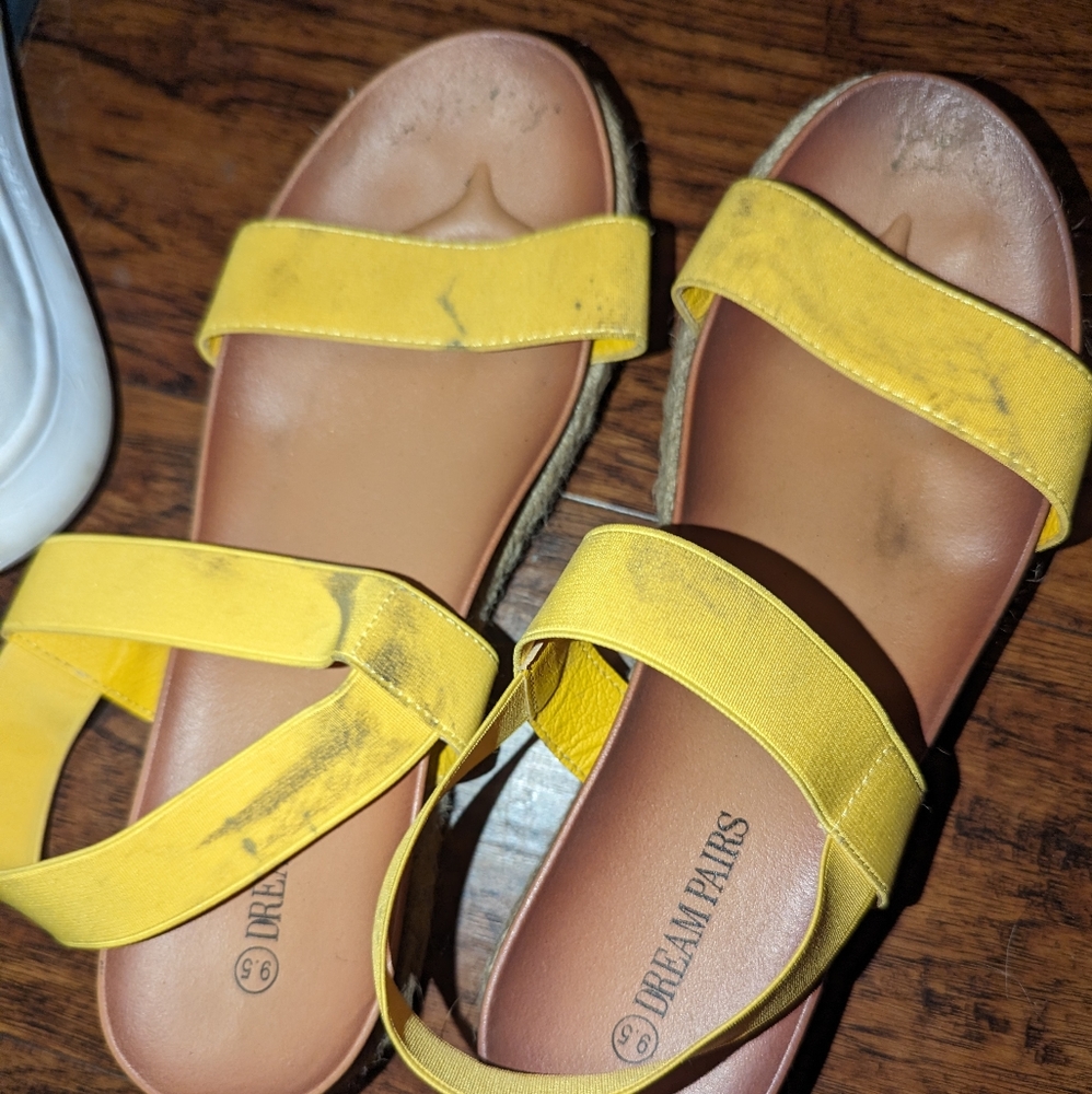 Yellow sandals
